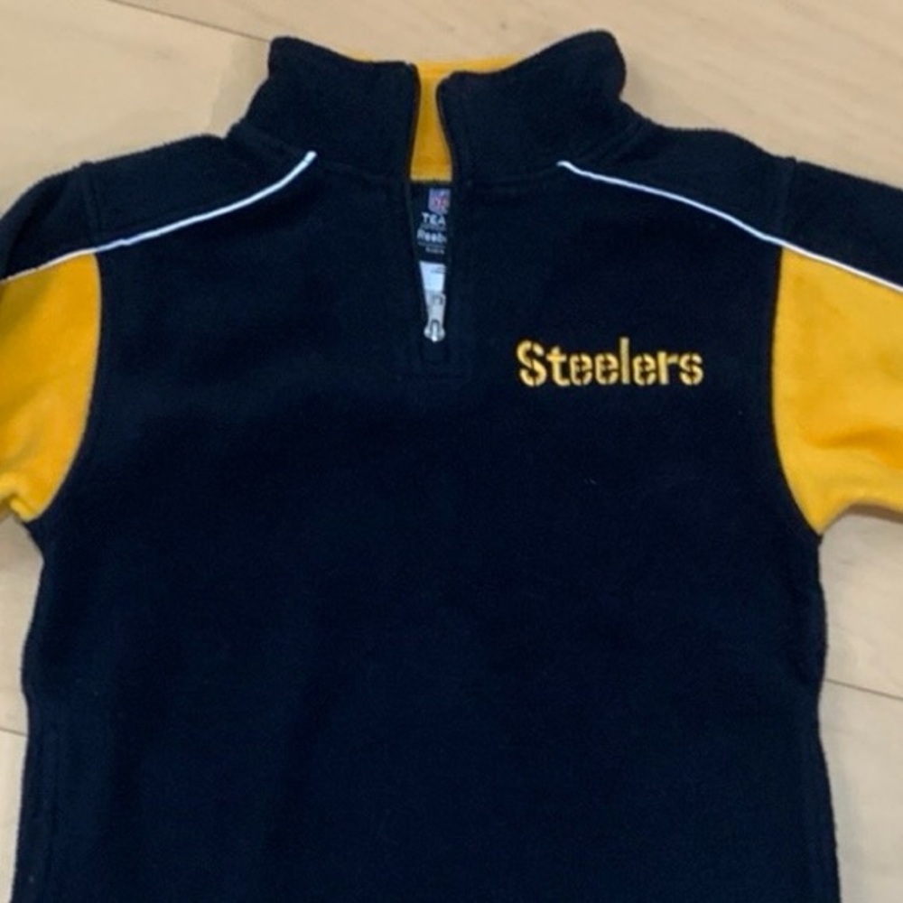 Pittsburgh Steelers fleece jacket Reebok NFL team apparel